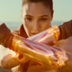 Gal Gadot as Wonder Woman.